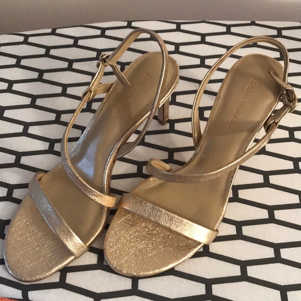 Gold Enzo Angiolini sandals